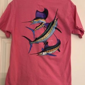 Guy Harvey YOUTH XL Pink Tshirt